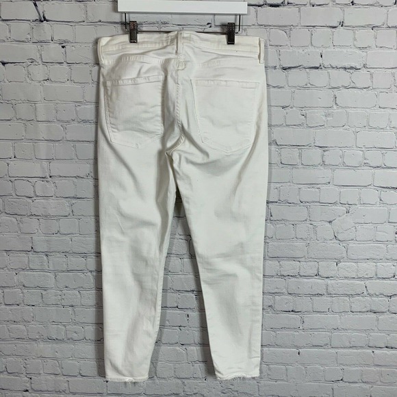 AGOLDE White Sophie Cropped Hi Rise Skinny Jeans - Picture 3 of 5